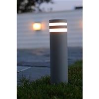 Lutec Focus GU10 Bollard Light IP44 Dark Grey in Anthracite Heavy-Duty Aluminium