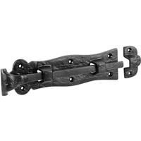 Antique Iron Straight Tower Bolt 8" - in Black