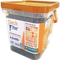 Deck-Tite Deck Screw Tub 4.5 x 50mm (500 Pack) in Green