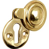 Eclipse Victorian Covered Escutcheon Brass in Gold