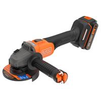 Black and Decker Black & Decker 18V Brushless Angle Grinder 1 x 2.0Ah Plastic