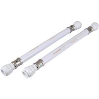 JG Speedfit Flexi Tap Connector 15 x 15mm - 500mm (2 Pack) in White Plastic