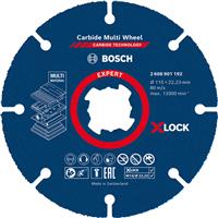 Bosch EXPERT Carbide Multi Material Cutting Disc 115mm X-LOCK Plastic