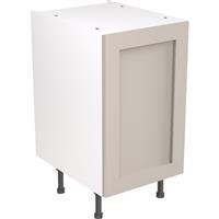 Kitchen Kit Flatpack Shaker Kitchen Cabinet Base Unit Ultra Matt 450mm in Light Grey MFC
