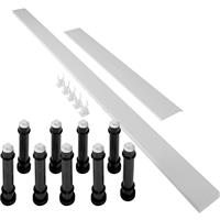 Mira Flight Low Rectangular Riser Conversion Kit 1200mm in White