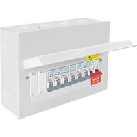 Axiom 100A 8 Way Consumer Unit + 6 x A Type RCBO 8 Way Steel