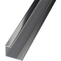 Mermaid Laminate Shower Wall Panel Trims End Cap in Polished Silver