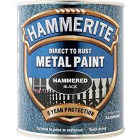 Hammerite Metal Paint Hammered 750ml in Black