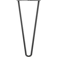 Rothley 2-Pin Hairpin Leg 350mm Gun Metal (4 Pack) in Grey Steel