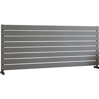 Ximax Oxford Single Horizontal Designer Radiator 595 x 1500mm 3246Btu in Silver Steel