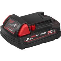 Milwaukee M18 2.0Ah REDLITHIUM-ION Battery 1 x 2.0Ah Rubber
