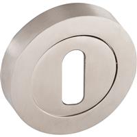 Eclipse Lock Escutcheon Brushed in Nickel Zinc