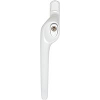 ERA Maxim Universal Espag Window Handle Left White in White (White Button)