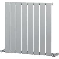 Ximax Oxford Single Designer Radiator 600 x 595mm 1410Btu in Silver Steel