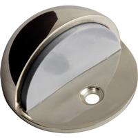 Oval Door Stop Satin in Nickel