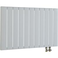 Ultraheat Smyrna Horizontal Designer Radiator 600 x 695mm Btu 2442 Aluminium in White