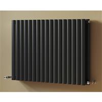 Ximax Bristol Designer Radiator 600 x 584mm 2287Btu Double in Anthracite Steel