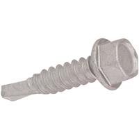 TechFast Light Duty Sheet to Steel Hex Roof Screw 5.5 x 32mm (100 Pack) in Silver
