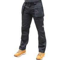 Maverick Safety Men's Maverick Holster Trousers 32" R in Black Cotton/Polyester