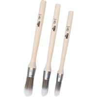 Pinnacle Synthetic Sash Paintbrush Set 3 Piece Iron