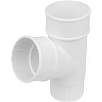 Aquaflow 68mm Pipe Branch 112.5deg in White PVCU