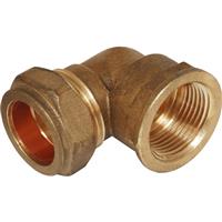 Made4Trade Compression Elbow Female 22mm x 3/4" in Gold