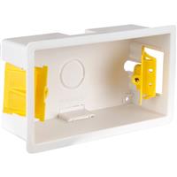 Appleby Dry Lining Boxes 2 Gang 47mm in White Plastic