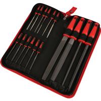Minotaur File and Rasp Set (16 Piece) in Red Leather