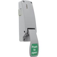 Briton 1438 Single Door Pad in Silver Steel