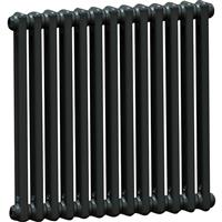Arlberg Classic 2 Column Volcanic Radiator 600 x 628mm 2009Btu in Anthracite Steel
