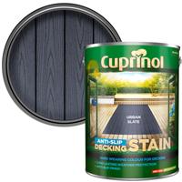 Cuprinol Anti-Slip Decking Stain 5L Urban Slate in Grey
