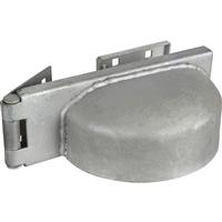 GateMate Padlock Protector Right Hand Galvanised in Silver Steel