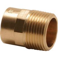 Endex End Feed Male Coupler 15mm x 1/2" in Copper