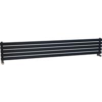 Ximax Bristol Single Horizontal Designer Radiator 294 x 1800mm 2017Btu in Anthracite Steel