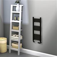 Towelrads Eton Black Aluminium Towel Radiator 800 x 300mm 699Btu in Anthracite