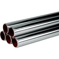 Wednesbury Plated Copper Pipe 15mm x 2m (5 Pack) in Chrome