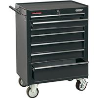 Draper Roller Cabinet 26" 7 drawer in Black Steel