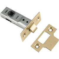 Yale Tubular Mortice Latch Brass 2.5in in Polished Brass Zinc
