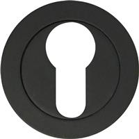 Stanza Euro Profile Escutcheon Matt in Black Plastic