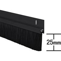 Stormguard Heavy Duty Brush Strip 914mm in Black Aluminium