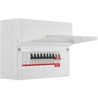 BG Metal 100A Consumer Unit + 8 Type A RCBOs 10 Way