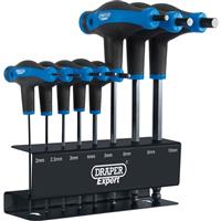 Draper Expert Soft Grip T Handle Hex Key Set (8 Piece) Chrome Vanadium Steel