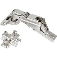 Hafele Concealed Cabinet Hinge 155deg 35mm (2 Pack) in Silver