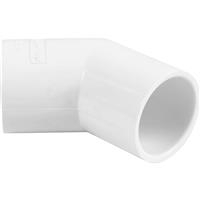 Aquaflow Solvent Weld Overflow Bend 21.5mm 135deg in White