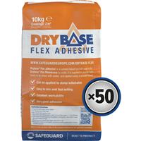 Safeguard Drybase Flex Adhesive 10kg (50 Pk) in grey