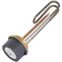 Tesla Long Life Incoloy Immersion Heater & Resettable Thermostat 11" Steel