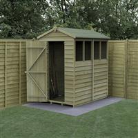 Forest 4LIFE Apex Shed 4 x 6 - Single Door