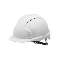 JSP EVO2 Adjustable Safety Helmet in White Hdpe