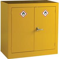 Barton Hazardous Substance Cabinet 915 x 915 x 457mm in Yellow Steel