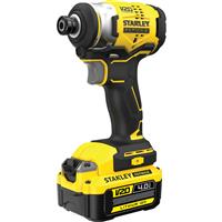 Stanley FatMax V20 18V Cordless Brushless Impact Driver 1 x 4.0Ah in Yellow